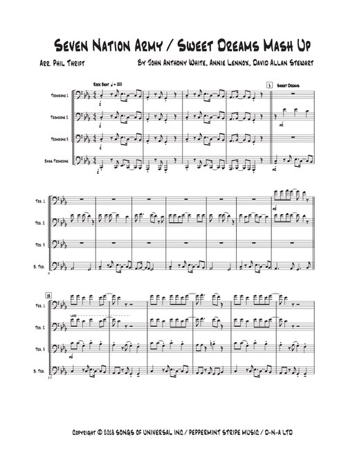 Seven Nation Army / Sweet Dreams Mash Up (Arr. Phil Thrift) - Annie Lennox, David Allan Stewart, John Anthony White (Brass Ensemble)