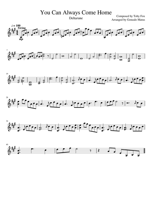 You Can Always Come Home - Violin Solo