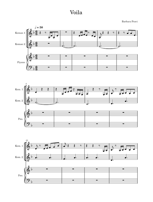 Voilà!!! (2001) for violin and viola – Thomas Oboe Lee