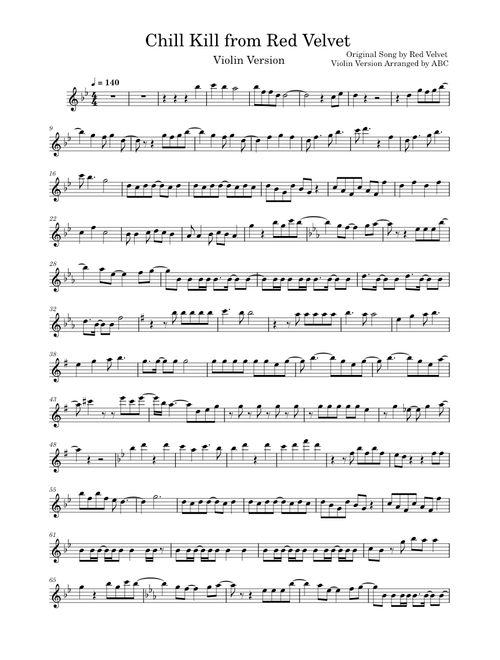 Chill Kill – Red Velvet (Violin Version)
