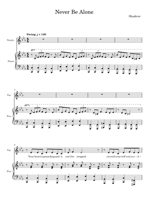 Never Be Alone  - Aaron Shadrow