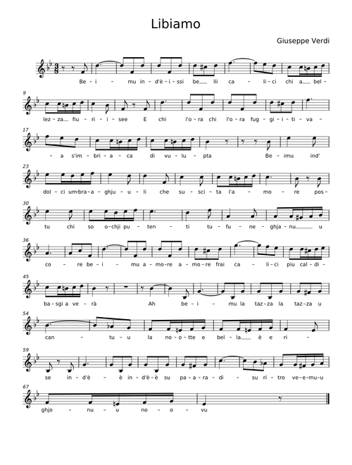 Libiamo Ne' lieti Calici - Giusseppe Verdi