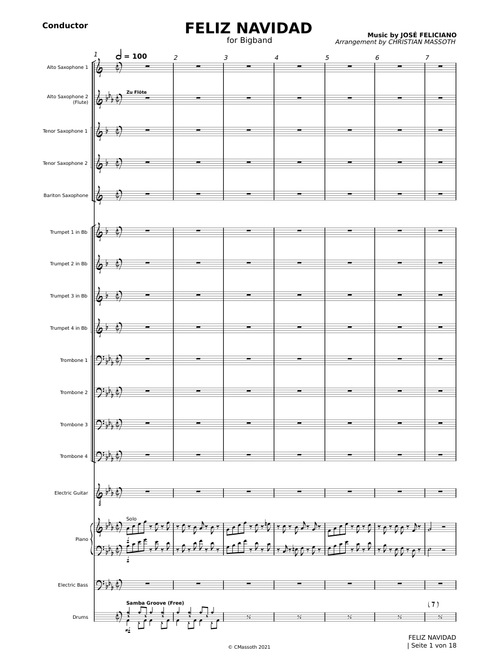 Feliz navidad – José Feliciano - for Bigband