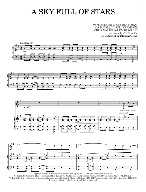 A Sky Full Of Stars - The Piano Guys, Coldplay (Violin and Piano)