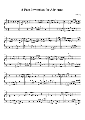 Invention BWV 772 in C Major Sheet Music for Piano (Solo