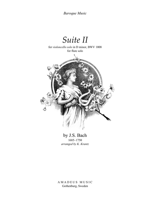 Suite No. 2, BWV 1008 for flute solo (Arr. Klas Krantz) - J.S. Bach (Flute Solo)
