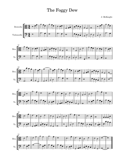 The Foggy Dew – Irish