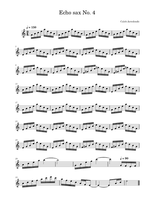 Echo sax, No. 4