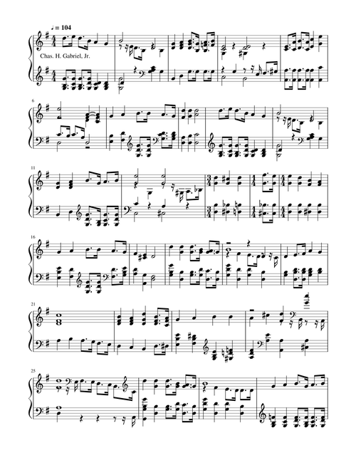 Help to fill the world with singing - Chas. H. Gabriel, Jr.