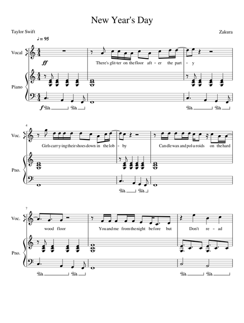 New Year's Day - Taylor Swift