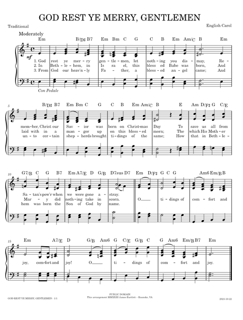 God Rest Ye Merry, Gentlemen – Traditional
