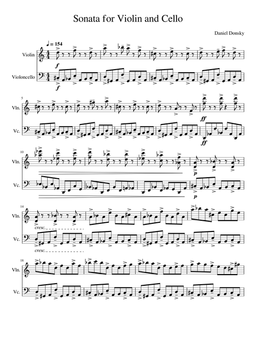Sonata for Violin and Cello