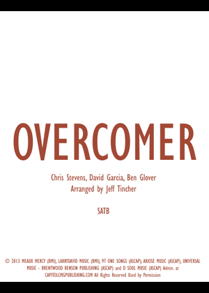 Play Official version of Overcomer sheet music by Mandisa for Vocals ...