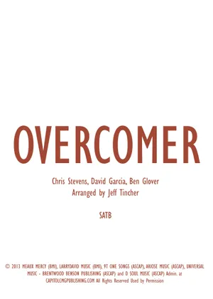 Overcomer Singer Play Official version of Overcomer sheet music by Mandisa for Vocals ...
