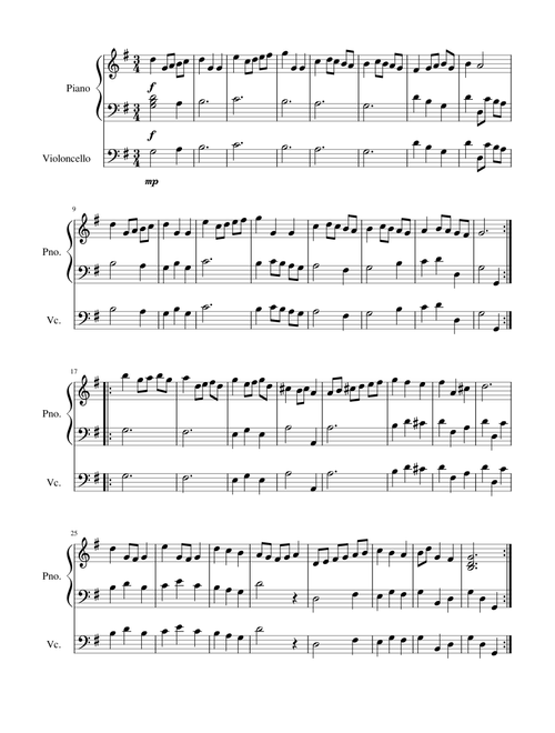 Minuet in G Major