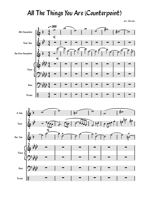 All The Things You Are ( Counterpoint)