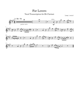 恋人へ (For Lovers) – ランプ (Lamp) Sheet Music for Piano, Violin