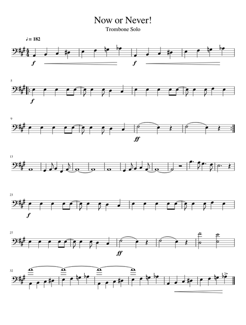 Splatoon: Now or Never! - Trombone Solo