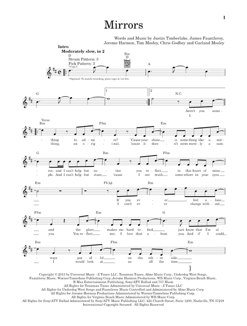Mirrors - Justin Timberlake (Easy Guitar)