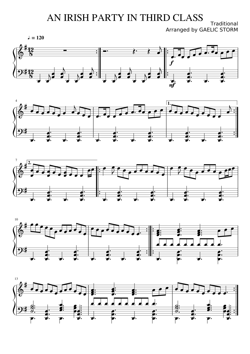 An Irish Party In Third Class Sheet music for Piano (Solo) 