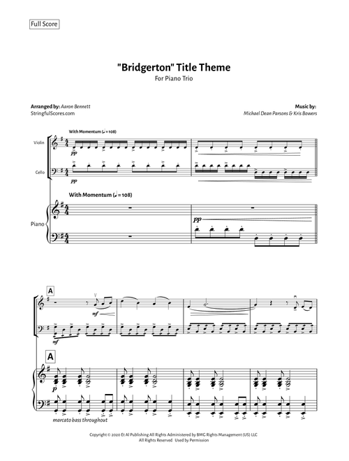 Bridgerton Theme (Arr. Aaron Bennett) - Kris Bowers (String Ensemble)