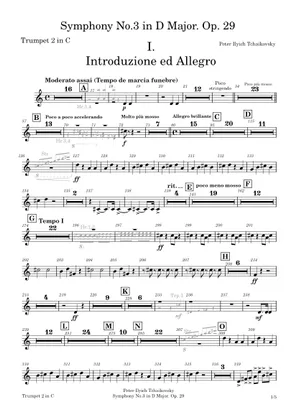 イベール SYMPHONIE CONCERTANTE オーボエ楽譜3点 Symphony No.3, Op.29, Movt 3 – Pyotr Ilyich Tchaikovsky