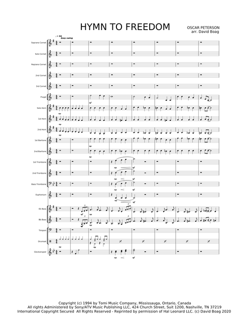 HYMN TO FREEDOM - Brass Band