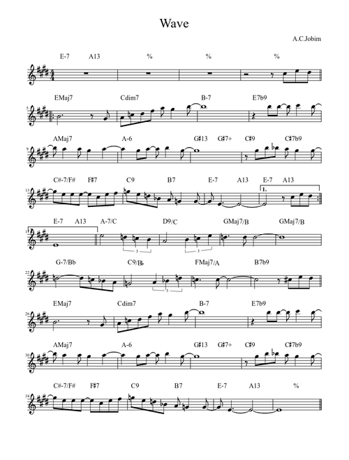 Wave - A. C. Jobim