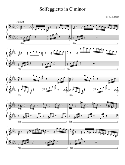 Solfeggietto in C minor