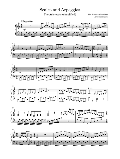 Scales and Arpeggios – Sherman Brothers