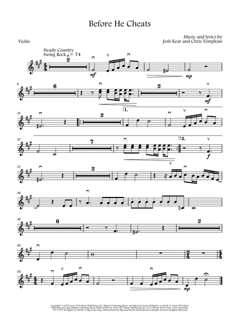 Before He Cheats (Arr. David Lartey) - Carrie Underwood (Violin Solo)