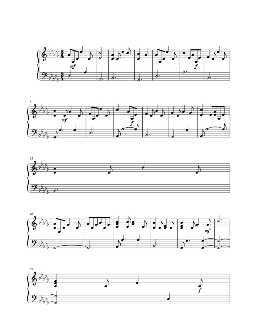 Punchline Aidan Martin Sheet music for Piano (Solo) Easy