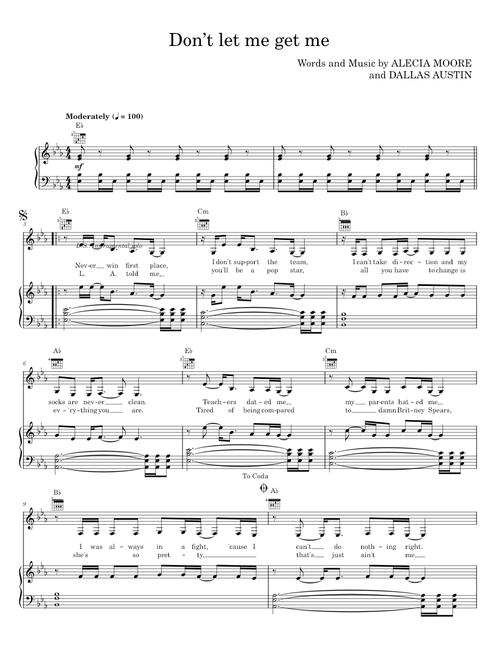 DON’T LET ME GET ME - ALECIA MOORE