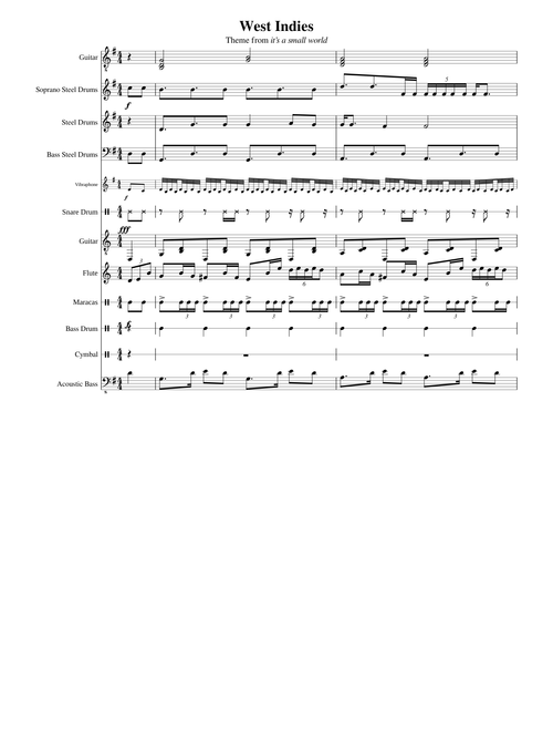 It's A Small World (West Indies/Caribbean Theme) – Sherman Brothers