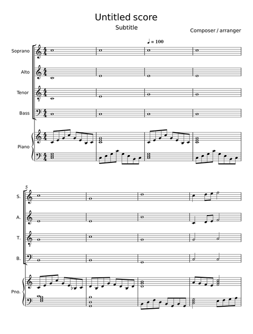 Untitled score