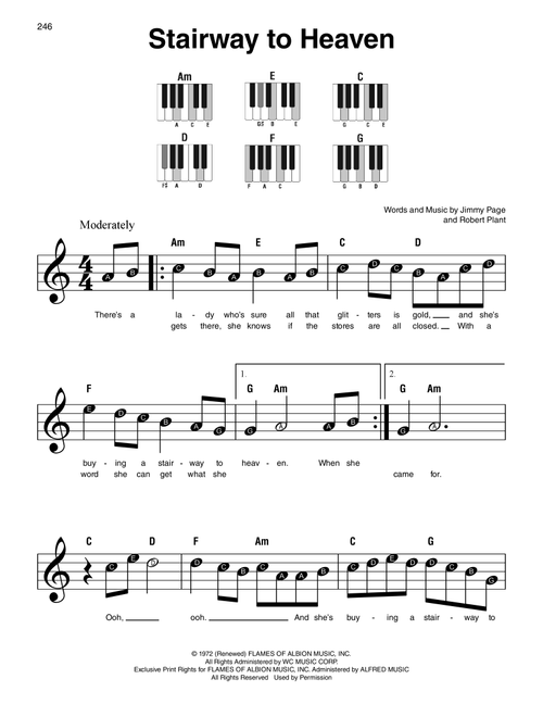 Stairway To Heaven - Led Zeppelin (Super Easy Piano)