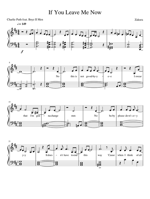 Charlie Puth ft. Boyz II Men - If You Leave Me Now