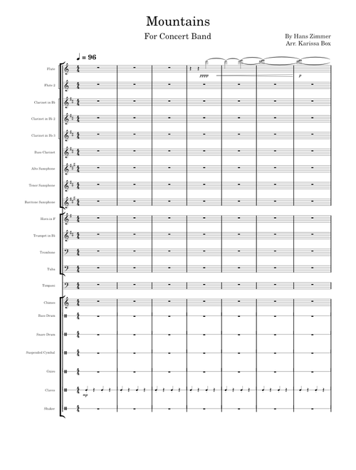 Mountains  – Hans Zimmer for Concert Band