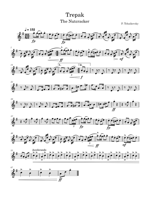 Trepak – Pyotr Ilyich Tchaikovsky Trepak – Flute Solo