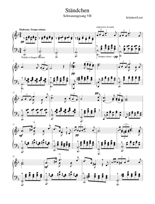 S.560 - Schwanengesang nº7 'Ständchen'
