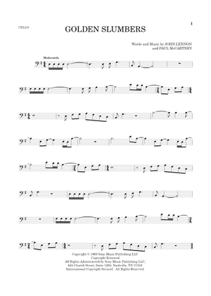 Play Official version of Golden slumbers Sheet Music by The