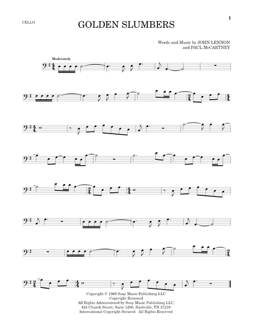 Golden Slumbers - The Beatles (Cello Solo)