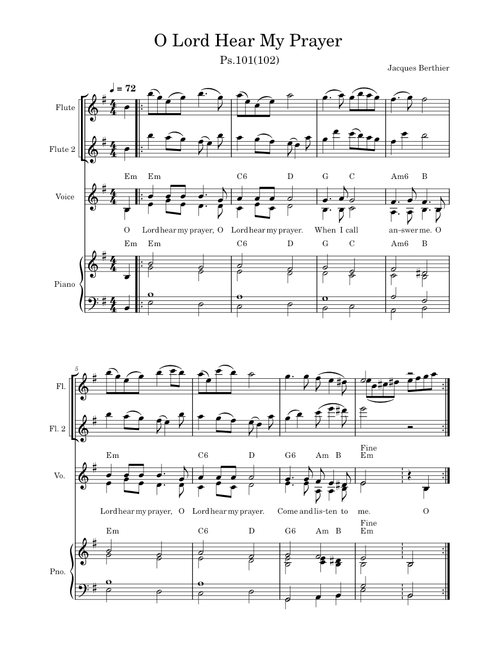 Hear my prayer, O Lord – Henry Purcell