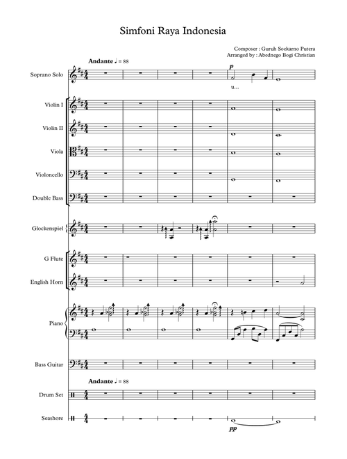 Simfoni Raya Indonesia (Arr. Abednego Bogi Christian) - Guruh Soekarno Putera (Large Ensemble)
