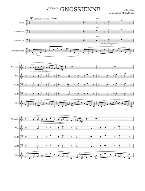 Gnossienne no 4 – Erik Satie