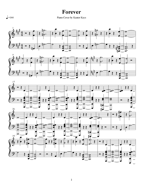 Forever (we Sing Hallelujah) (Arr. Keator Keys) - Joel Taylor, Brian Johnson, Kari Jobe (Piano Solo)