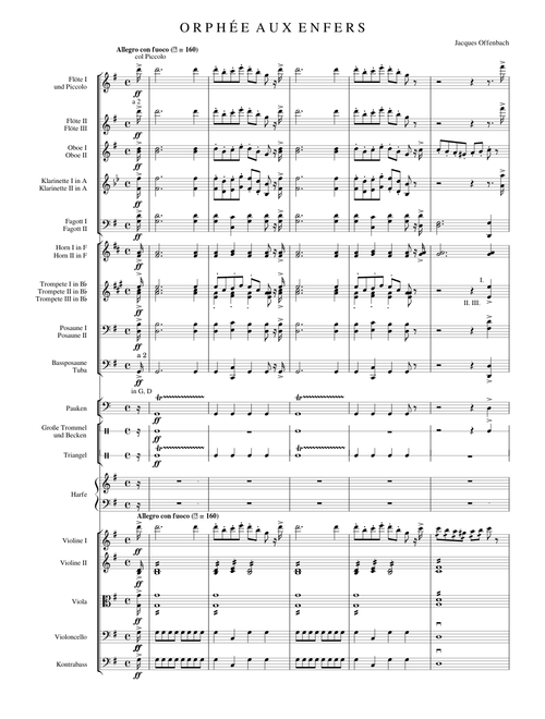 Orpheus in the Underworld Overture – Jacques Offenbach