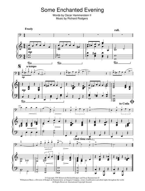 Some Enchanted Evening (from South Pacific) - Rodgers & Hammerstein (Cello Solo)