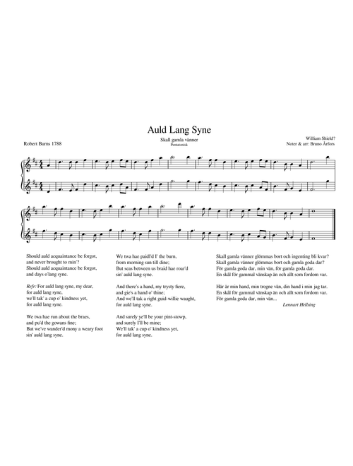 Auld Lang Syne