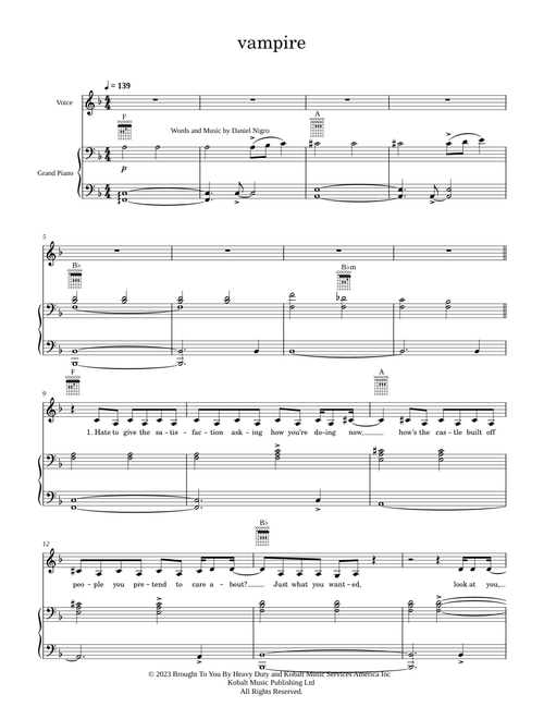 Vampire - Olivia Rodrigo